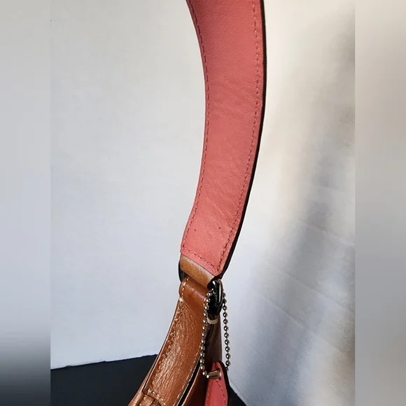 Coach Hampton Herringbone Slim Hobo - Leather, Suede, & Tweed, EUC, 2007, F11214 - Picture 4 of 15